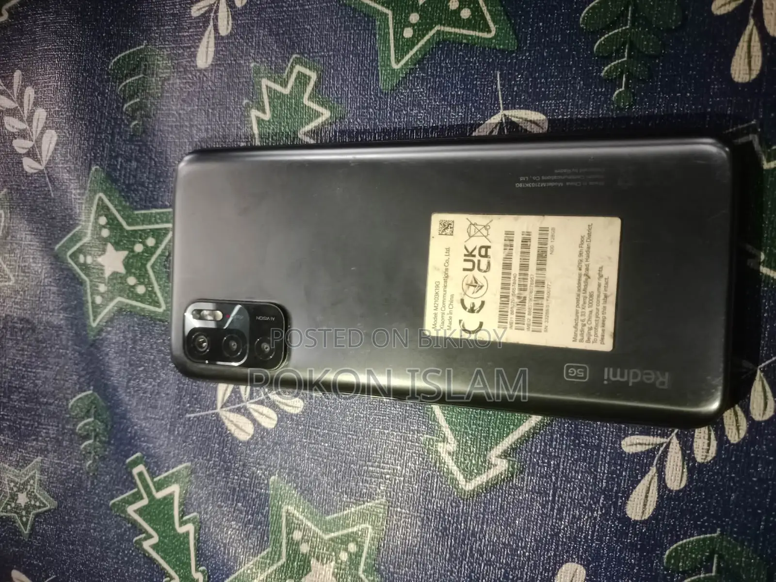 Xiaomi Redmi Note 10 5G 128 GB Black