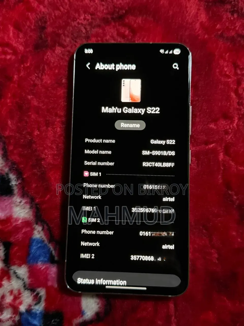 Samsung Galaxy S22 5G 256 GB Pink