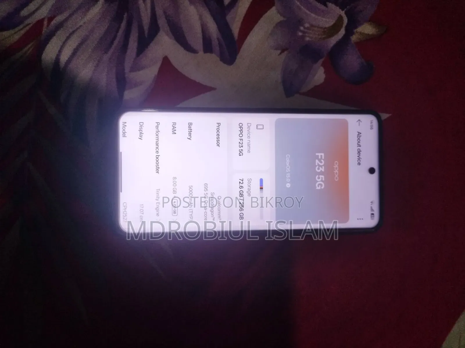 Oppo F23 256 GB Black