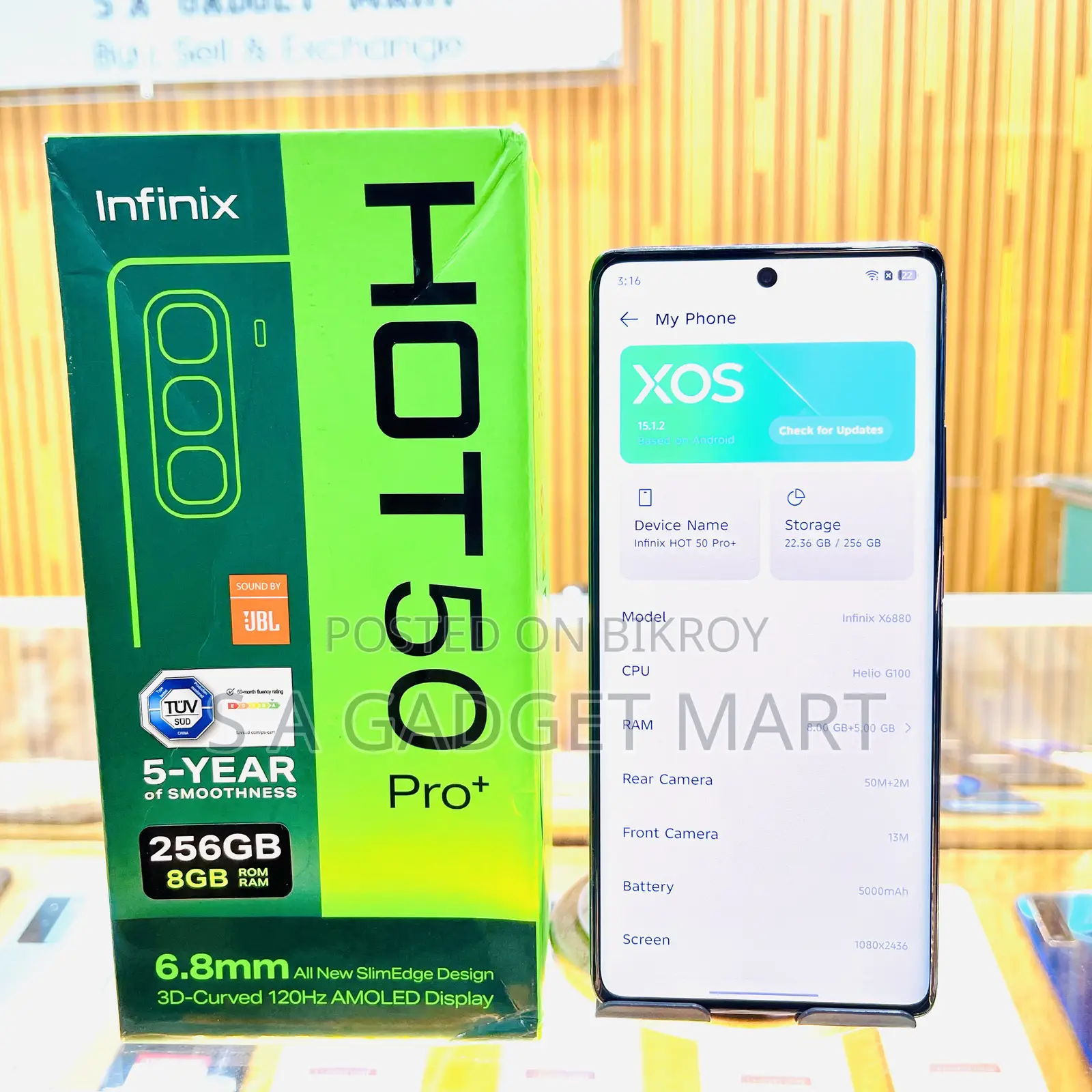 Infinix Hot 50 Pro+ 4G 256 GB Gray