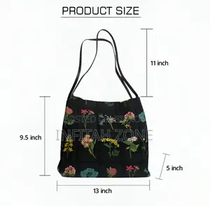 Our Embroidered Floral Tote Bag Blends a Minimal Classic Design.