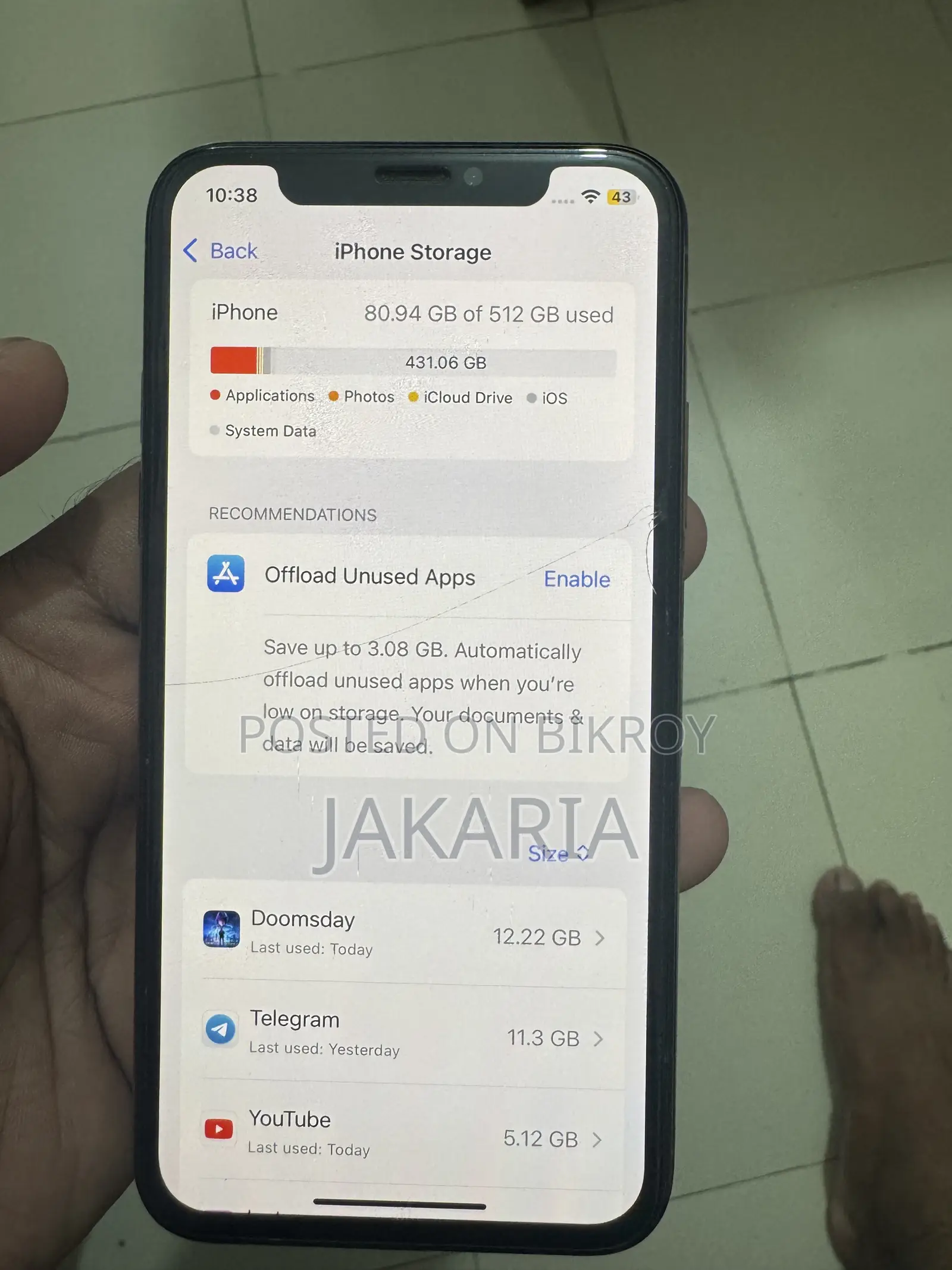 Apple iPhone XS 512 GB Gold