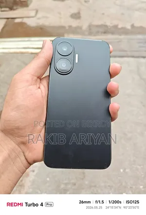 Xiaomi Redmi Turbo 4 Pro 256 GB ব্ল্যাক