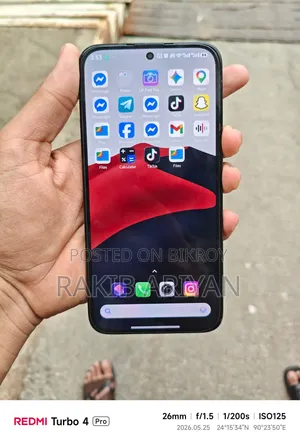 Xiaomi Redmi Turbo 4 Pro 256 GB ব্ল্যাক