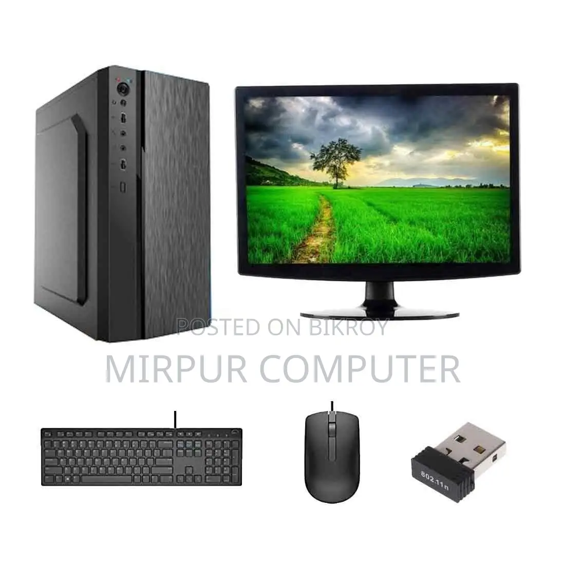 New Desktop Computer HP 8GB Intel Core I5 SSD 256GB