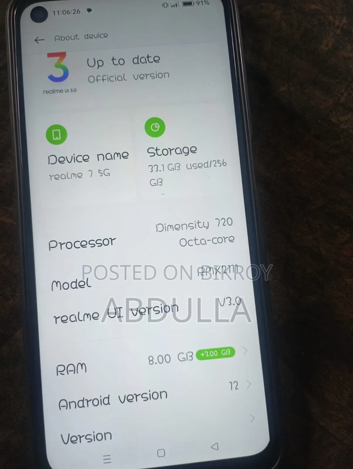 Realme 7 5G 128 GB Silver