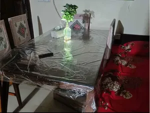 হাতিল ডিজাইনের মালয়েশিয়ান কাঠের 66 X 40 নতুন টেবিল ও ৬ টি চেয়ার ।