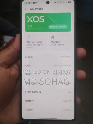 New Infinix Note 50 Pro 256 GB Black
