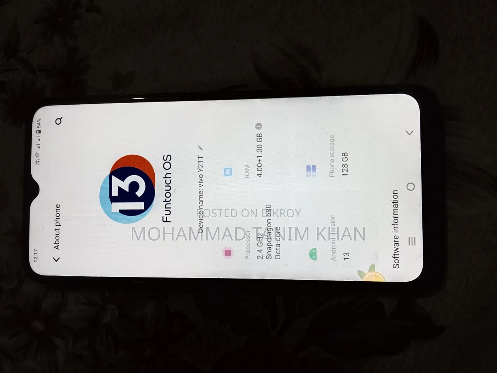 Vivo Y21 128 GB Blue