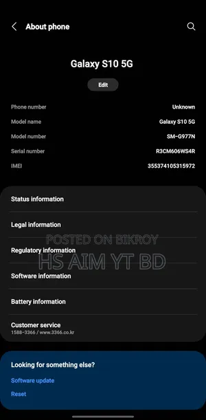 Samsung Galaxy S10 5G 256 GB Black