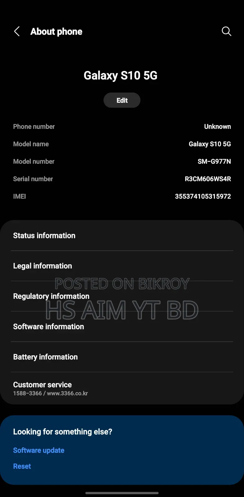 Samsung Galaxy S10 5G 256 GB Black