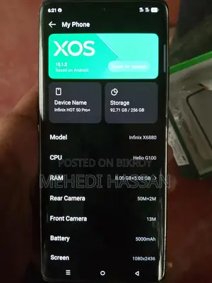 Infinix Hot 50 Pro+ 4G 256 GB Orange
