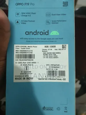 Oppo F19 Pro 128 GB Black