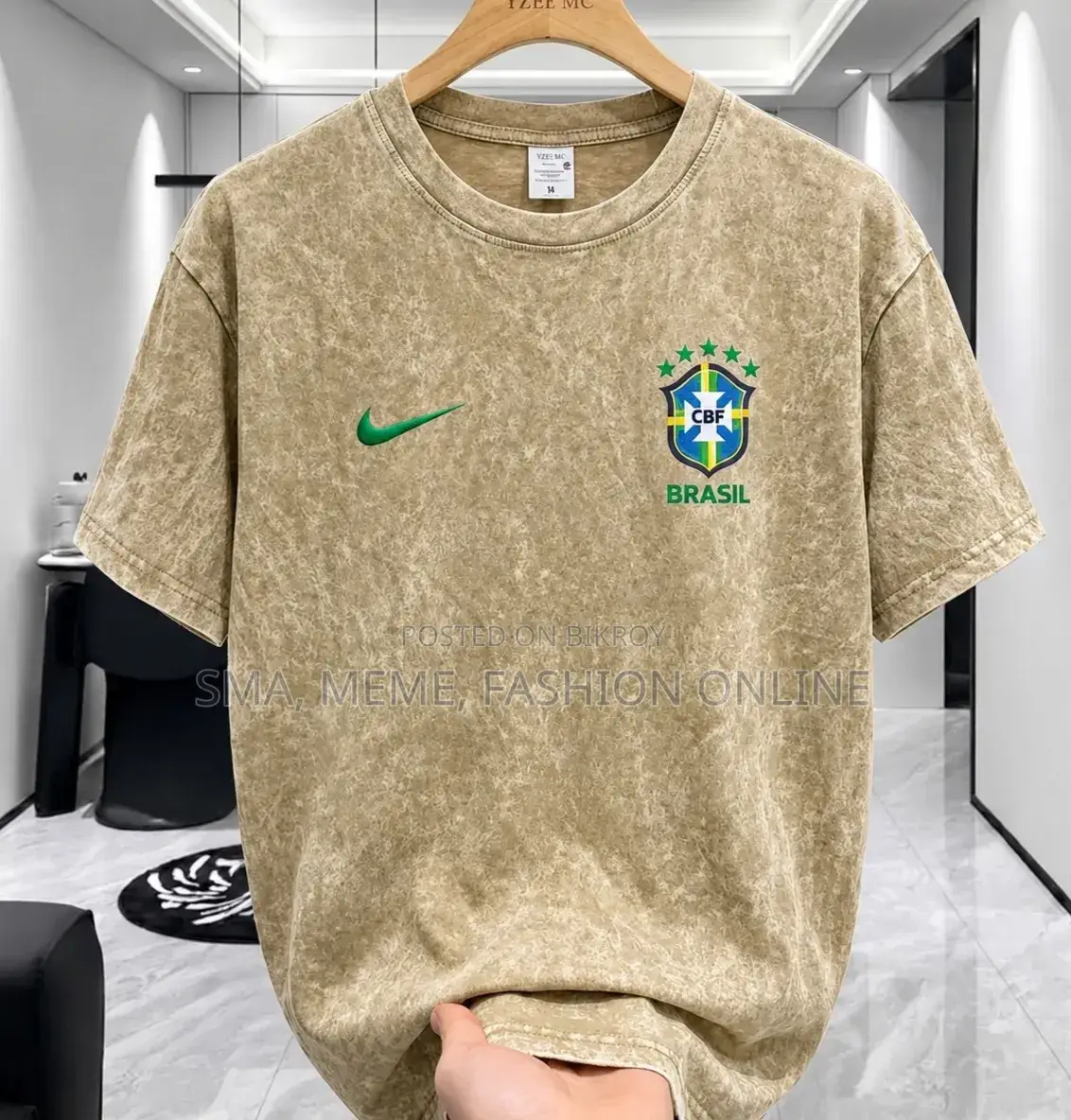 Acid Wash Drop Shoulder T-Shirt