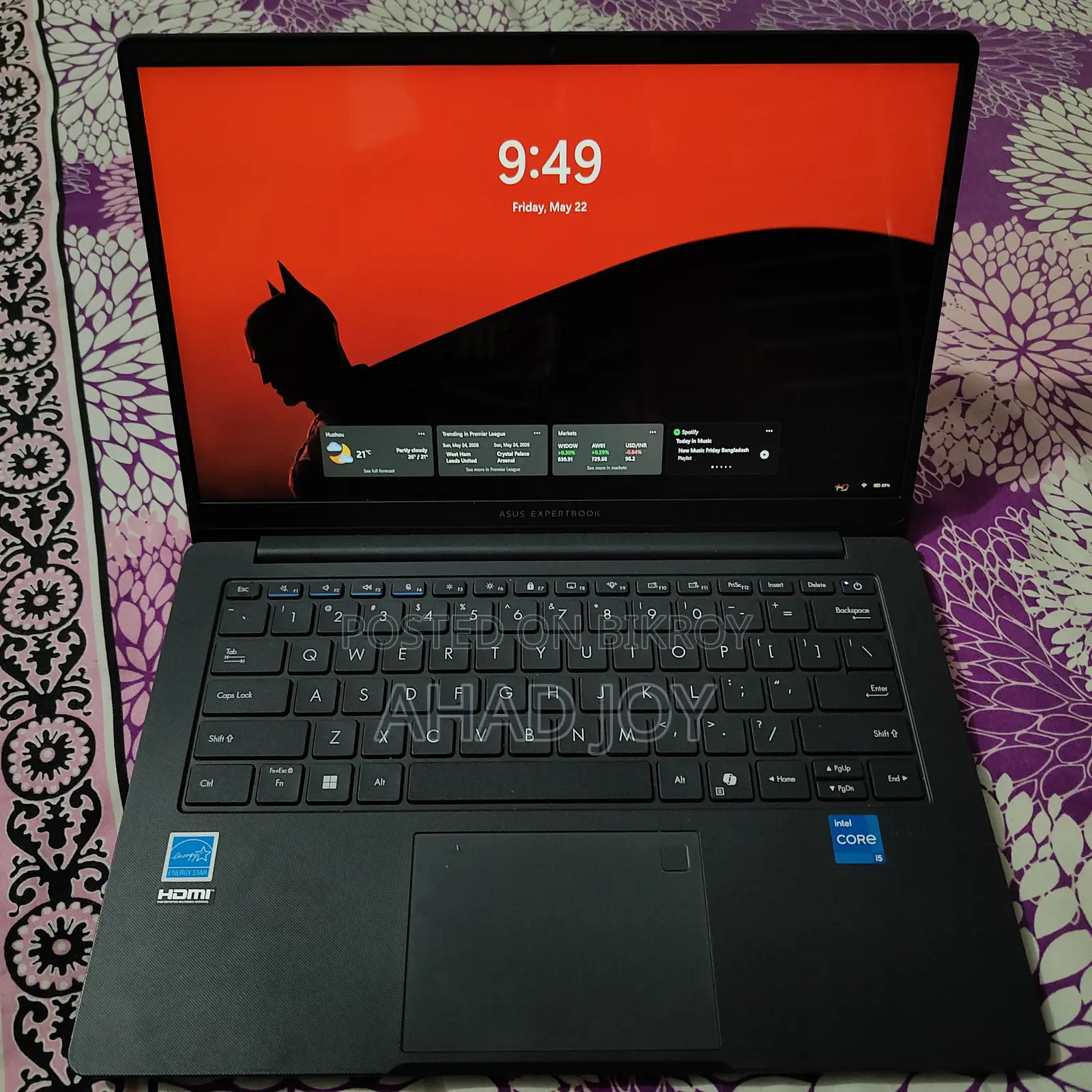 Laptop Asus ExpertBook B9 B9400CBA 8GB Intel Core I5 SSD 512GB
