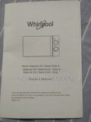 Whirlpool Magicook Classic Solo, Black Knob 20l