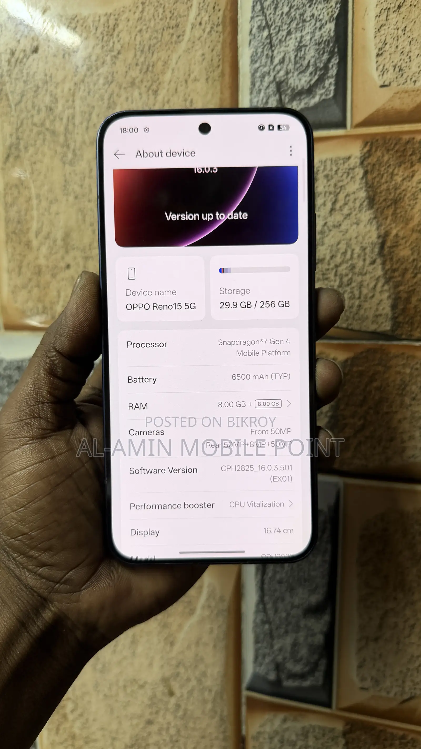 Oppo Reno15 5G 256 GB Blue