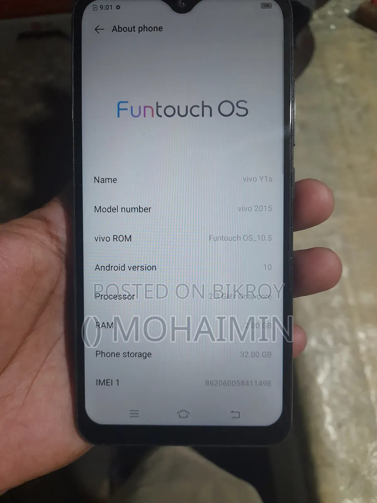 Vivo Y1s 32 GB Gray