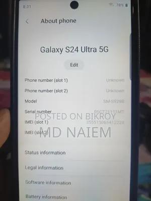 Samsung Galaxy S24 Ultra 512 GB Silver