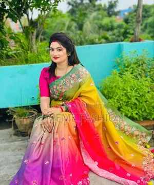 Japanese Silk Saree With Blouse Piece