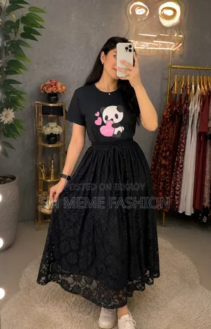 T-shirt and Skirt Set