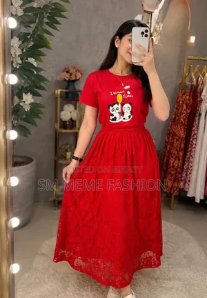 T-shirt and Skirt Set