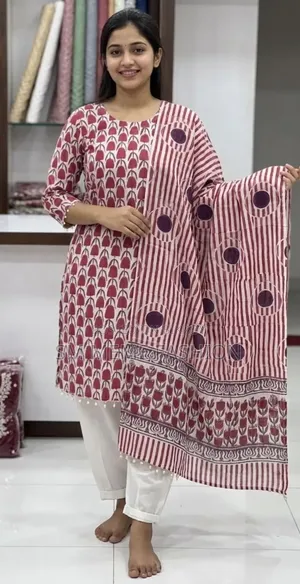 Readymade Printed Three Piece