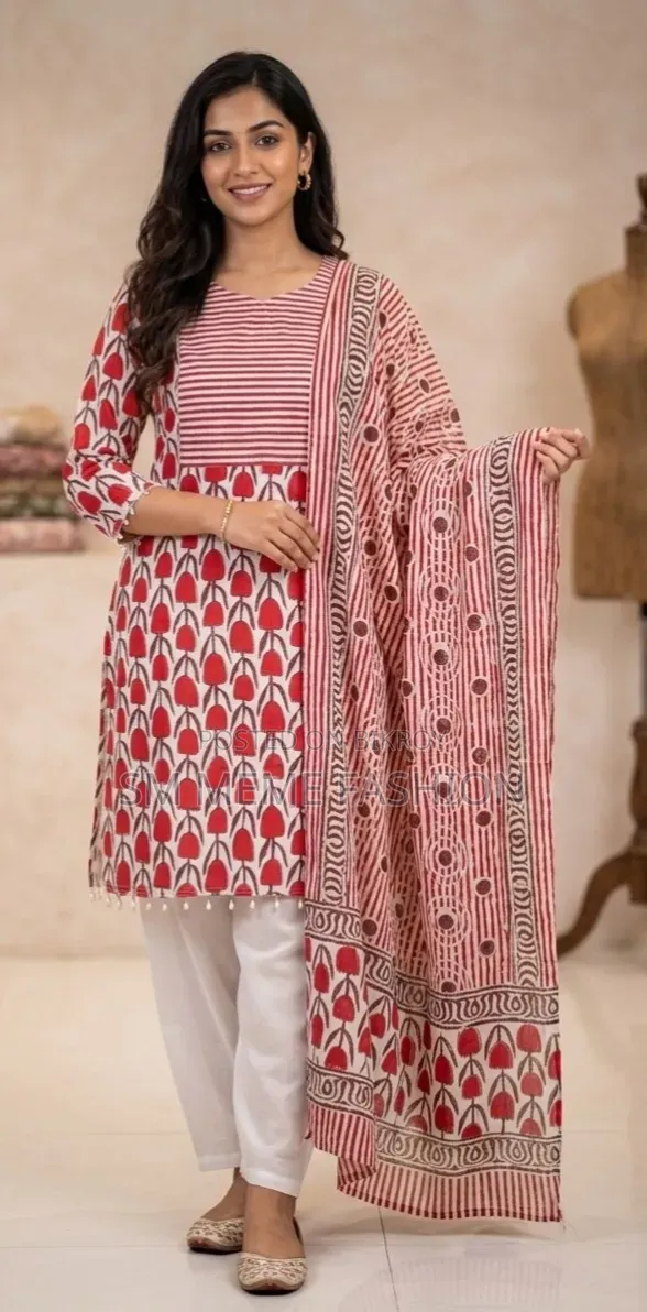 Readymade Printed Three Piece