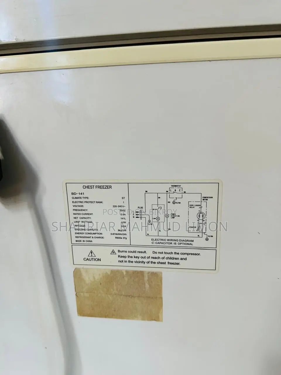 Lg Deep Freezer 141 Liter