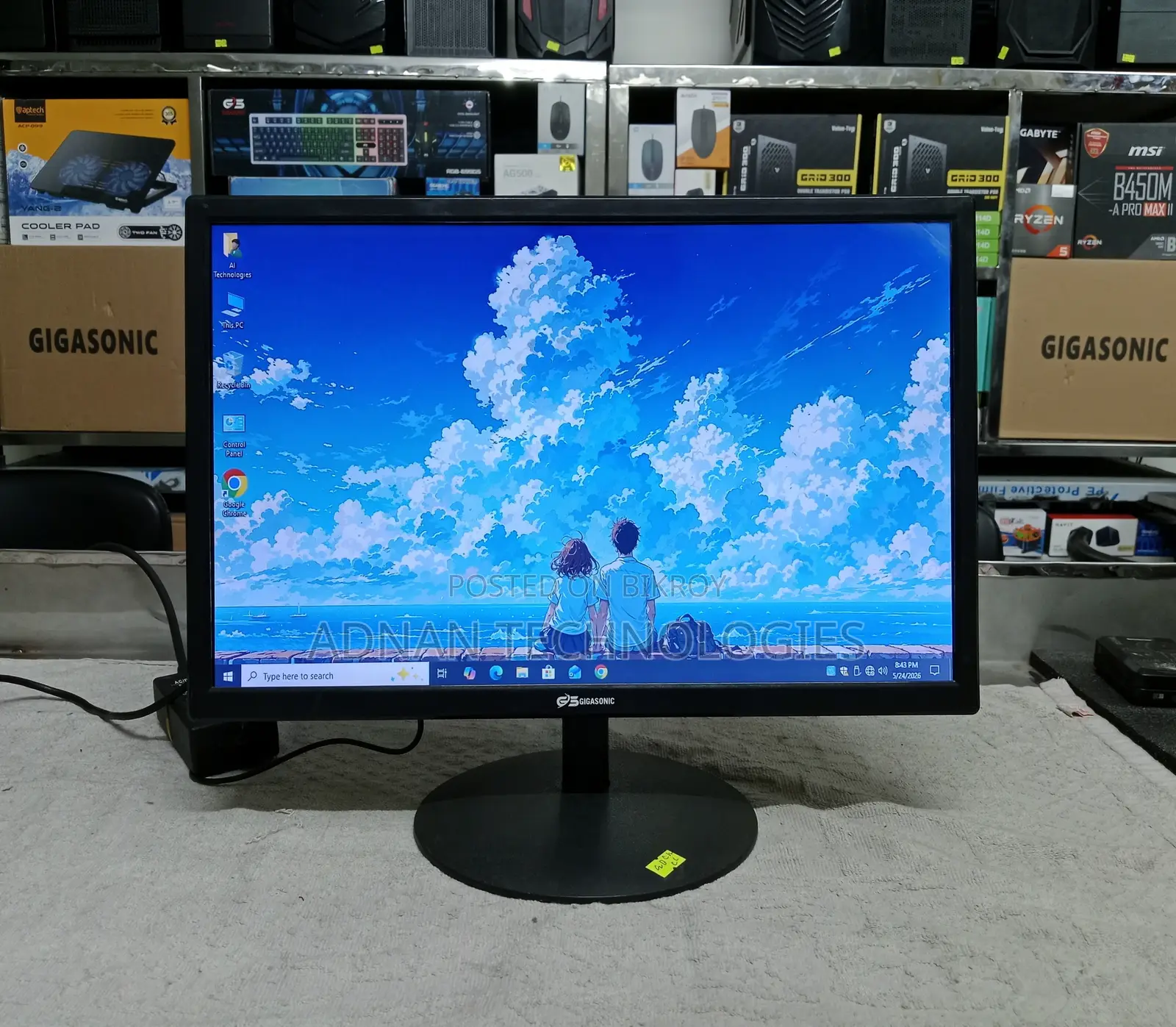 Gigasonic Rb-G19s-300c – 19′′ Hd Led Monitor - Full Fresh Condition