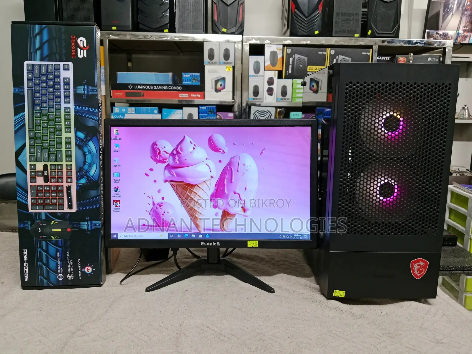 Desktop Computer 8GB AMD Ryzen 5 SSD 128GB