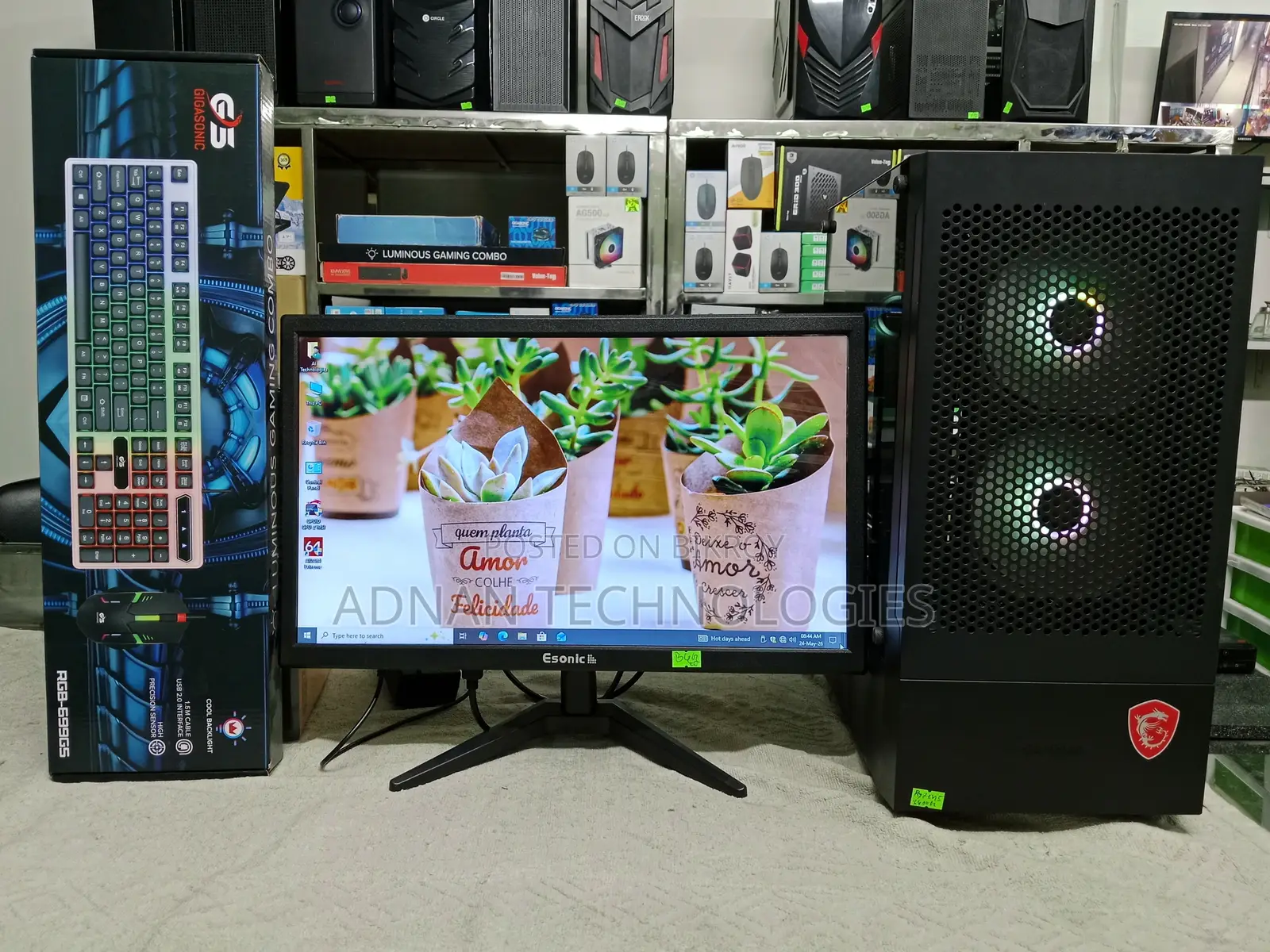 Desktop Computer 8GB AMD Ryzen 5 SSD 128GB