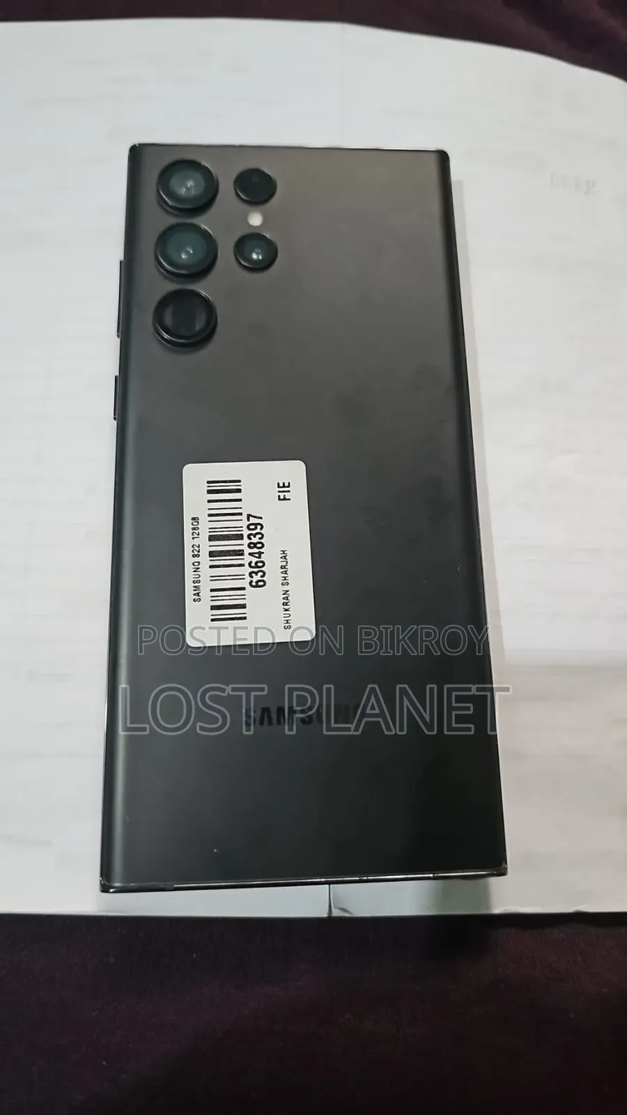 Samsung Galaxy S22 Ultra 128 GB Black