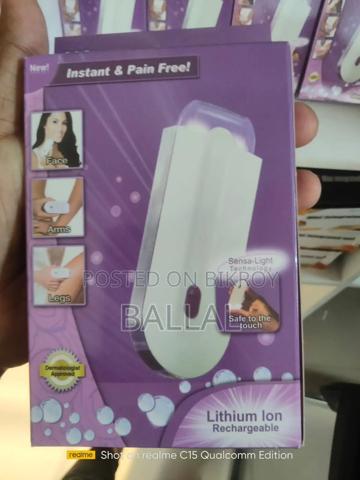 Instant Pain Free Sensa-light Hair Remover