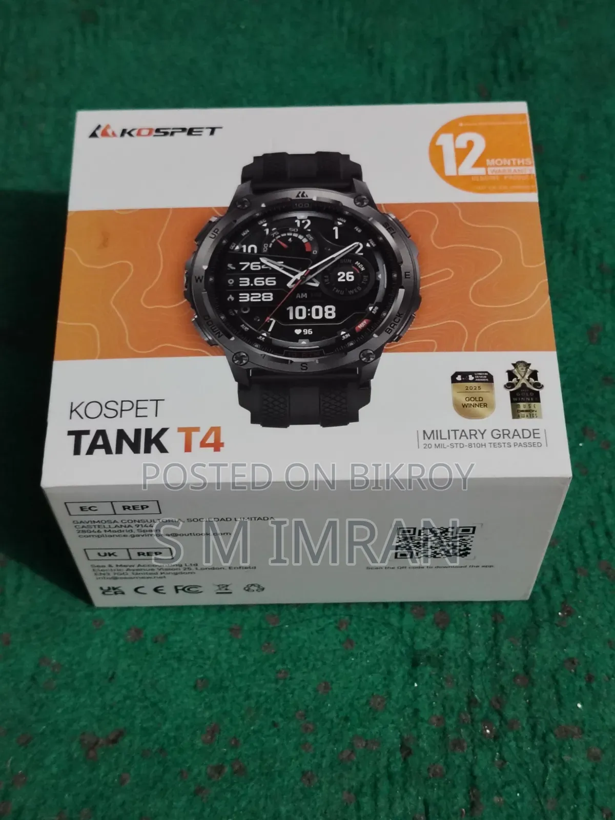 Kospet Tank T4 Smartwatch
