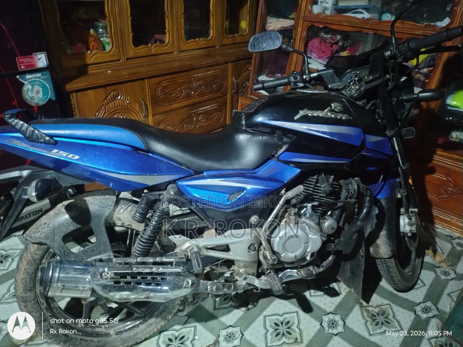 Bajaj Pulsar 150 2016 Blue