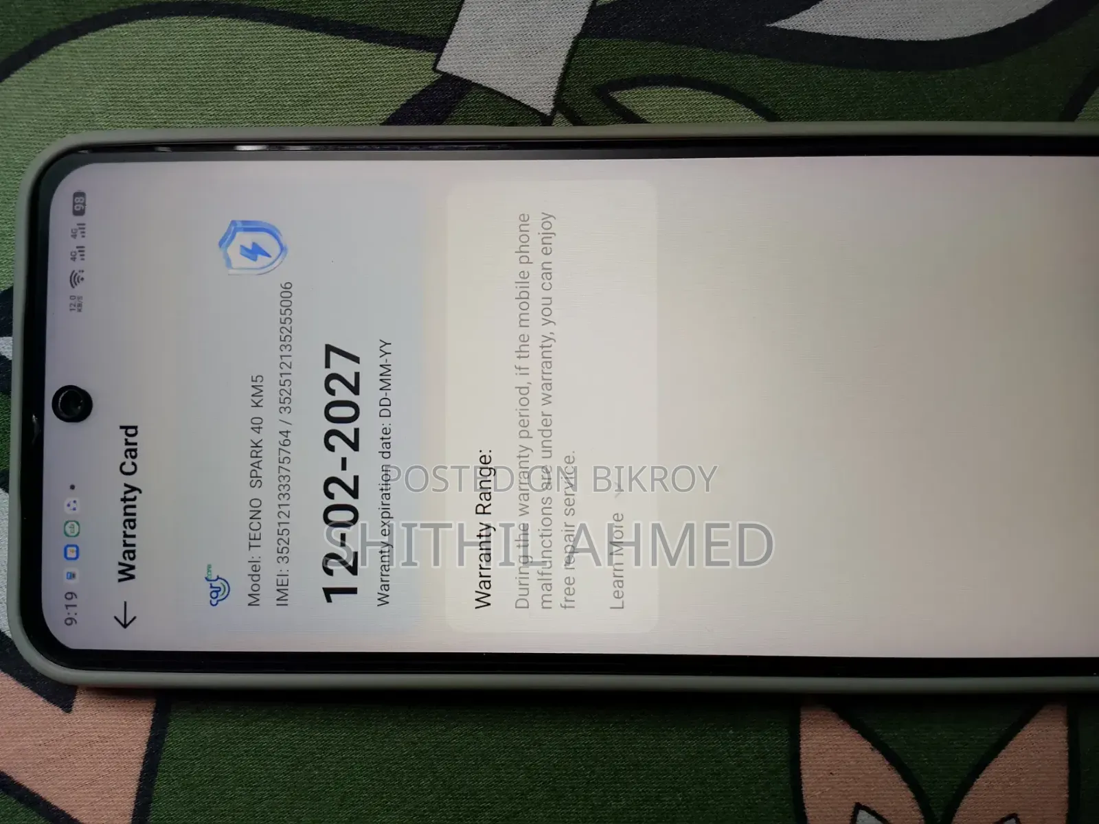 Tecno Spark 40 128 GB Gray