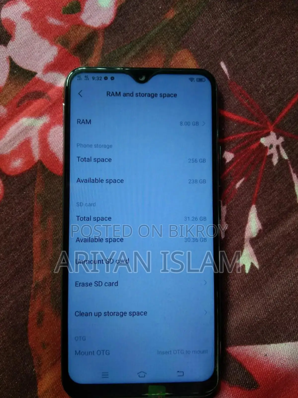 Vivo Y17 256 GB Blue