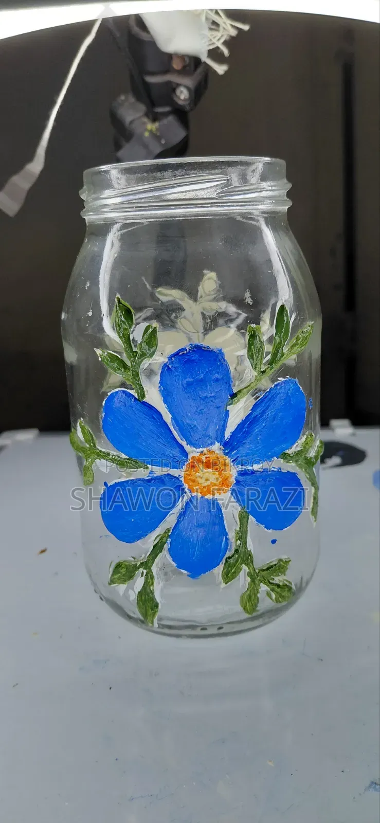 Textured 3D Art Bottle