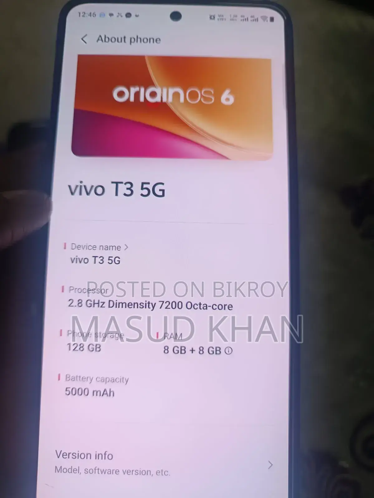 New Vivo T3 Pro 128 GB Black