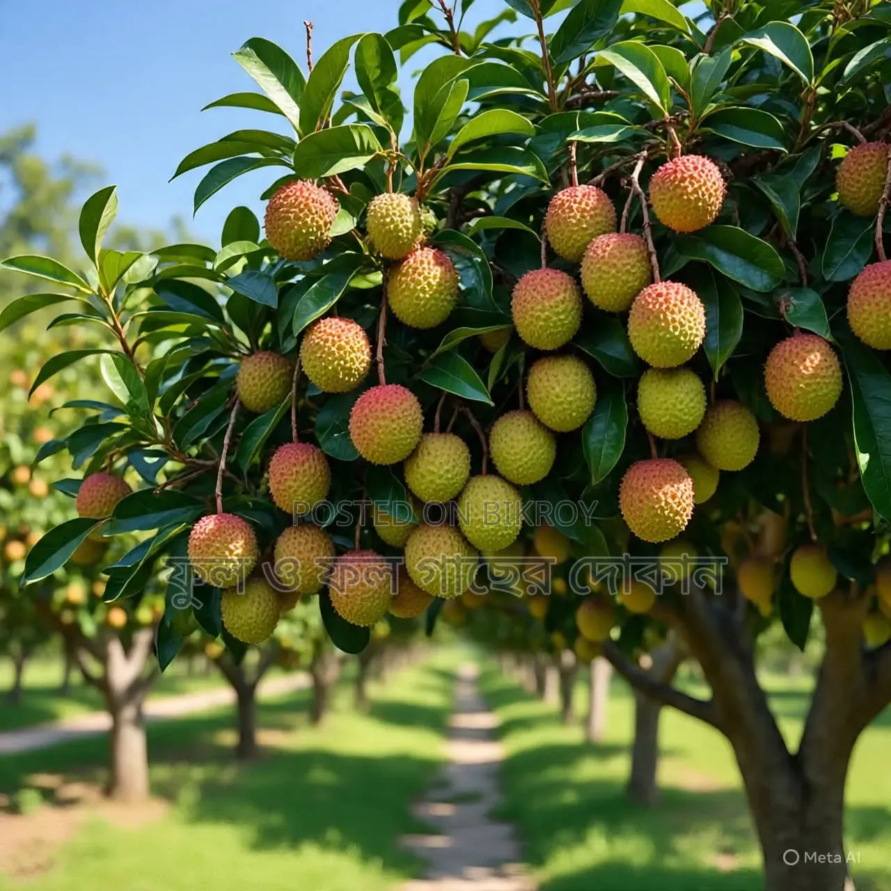 We have all kinds of fruits and flowers
