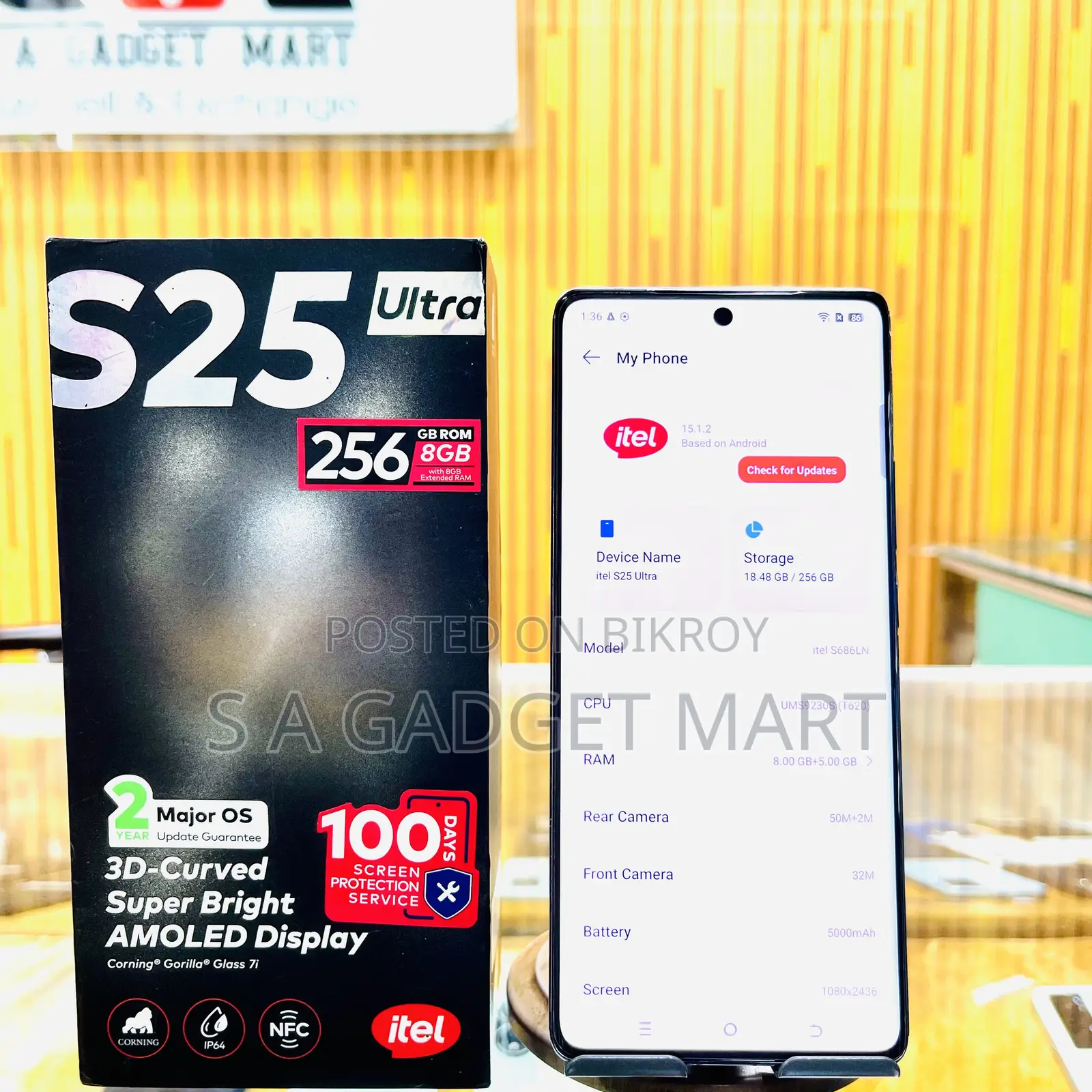 Itel S25 Ultra 256 GB Gray