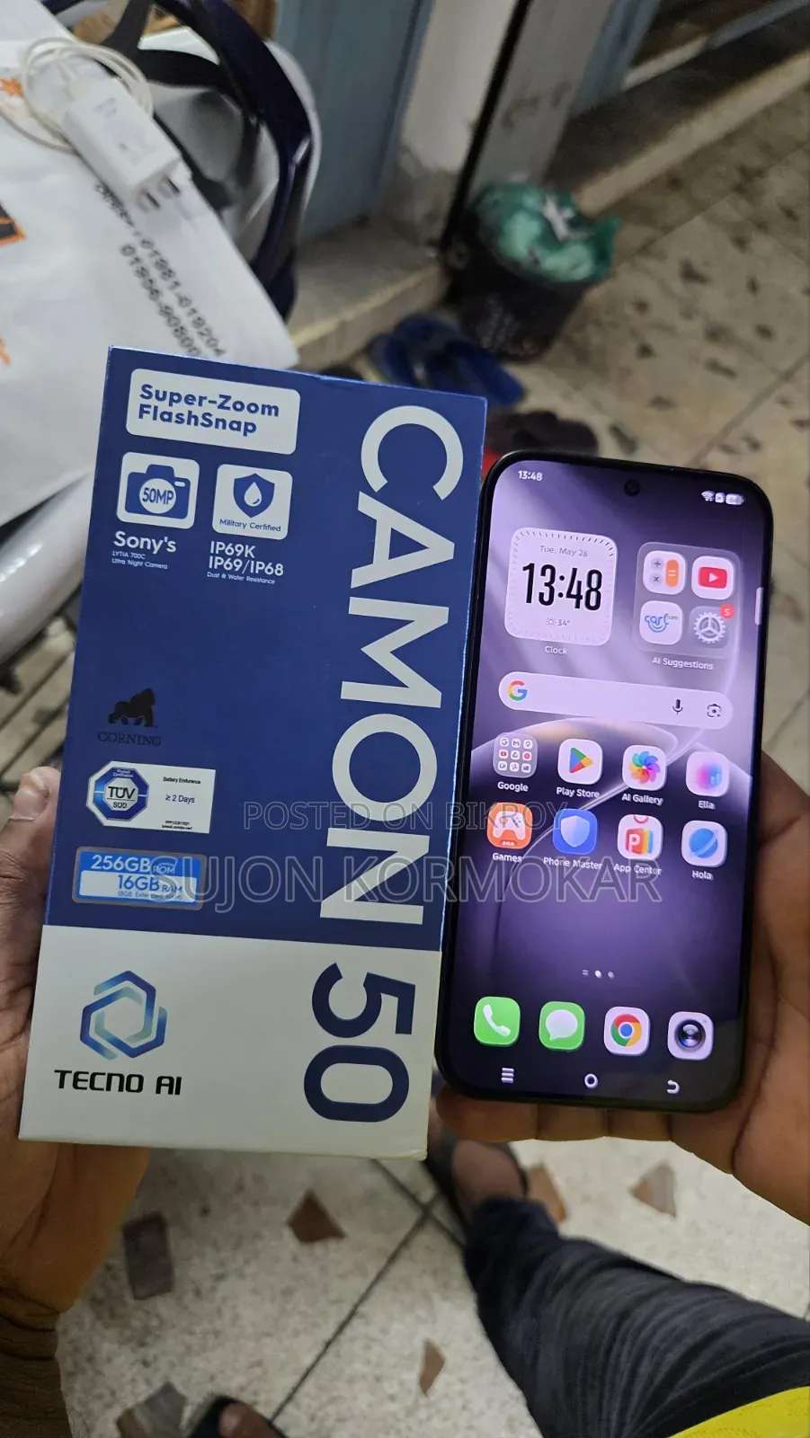 Tecno Camon 50 256 GB Black