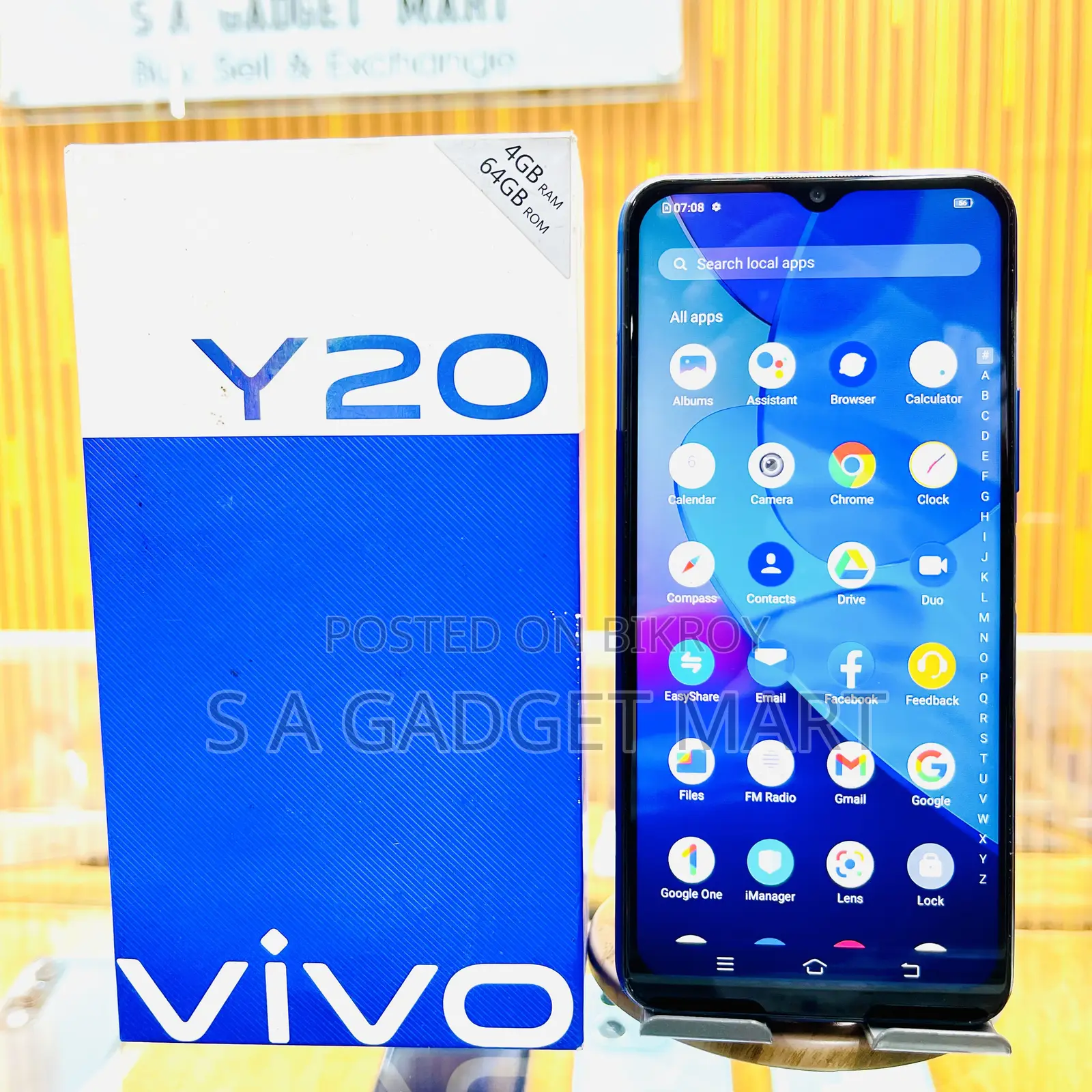 Vivo Y20 64 GB Blue