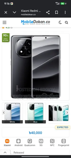 Xiaomi Redmi Note 14 Pro+ 5G 256 GB Black