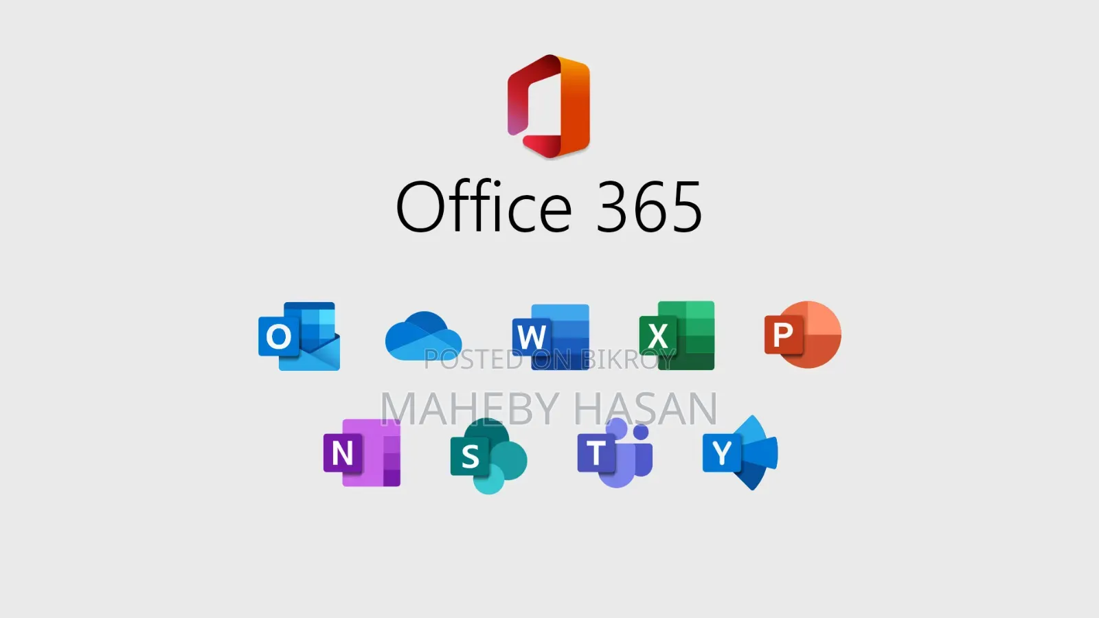 Microsoft Office 365, 5 Devices, 1 Year Replacement Warranty