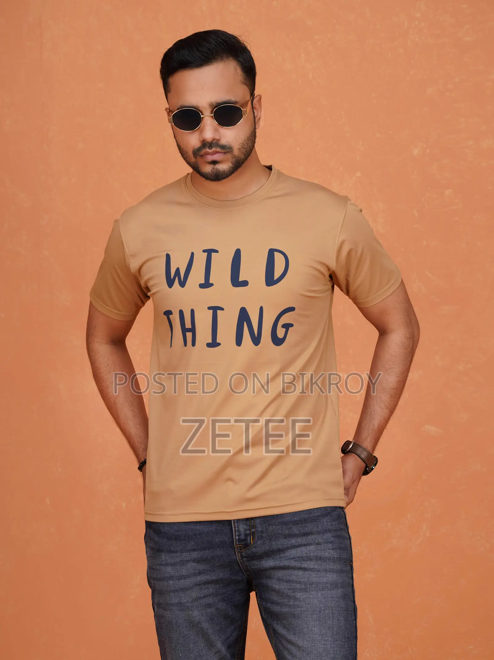 T-Shirt for Men Round Neck | Soft Cotton Fabric Zetee