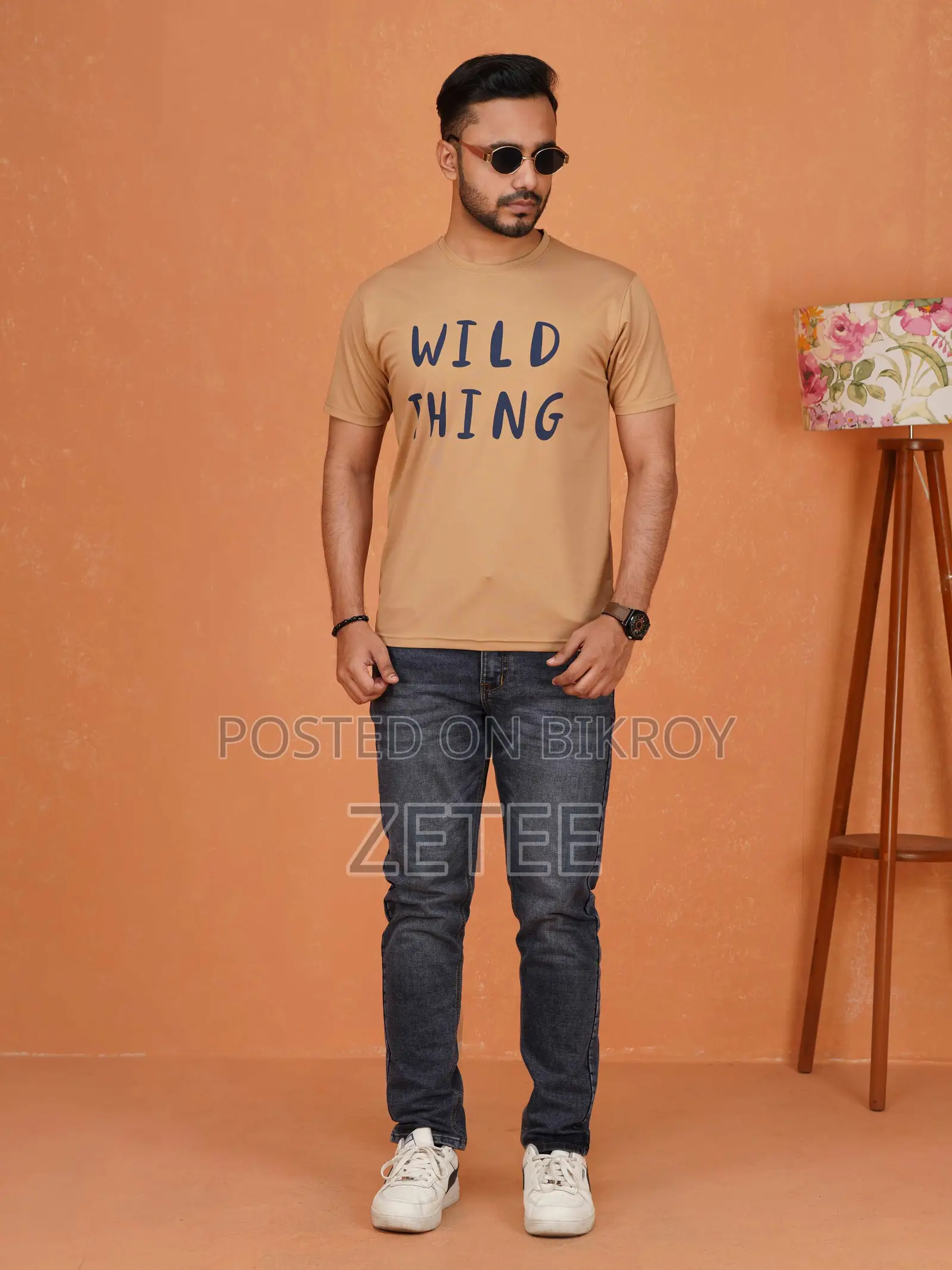 T-Shirt for Men Round Neck | Soft Cotton Fabric Zetee