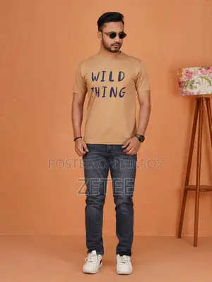 T-Shirt for Men Round Neck | Soft Cotton Fabric Zetee