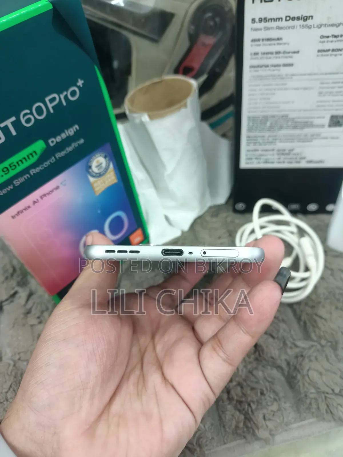 Infinix Hot 60 Pro+ 256 GB Silver